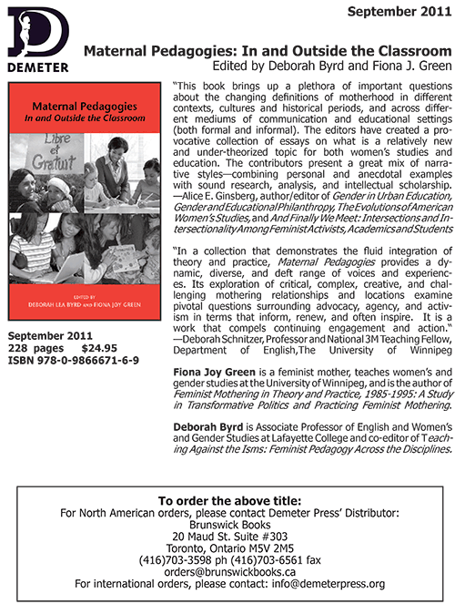 Maternal Pedagogies